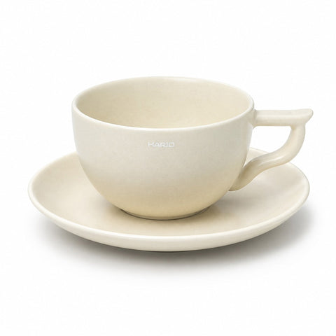【HARIO】輕薄拿鐵杯盤組 250ml 咖啡杯 台灣製 LBCS-250-GR LBCS-250-VI