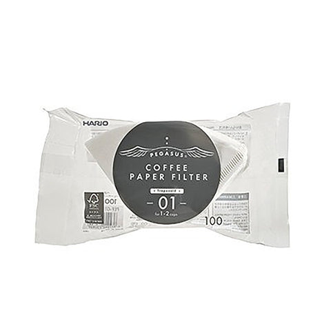 【HARIO】PEGASUS 台型濾紙 100張 梯形濾紙 扇形濾紙 PEF-01 PEF-02 PEF-03 日本製