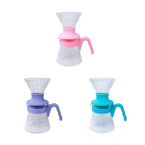 【HARIO】V60 Switch02浸漬式濾杯咖啡壺組 粉紅/藤紫/淺藍 SSD-5012-CHB/LPU/PLB 手沖＋浸泡兩用