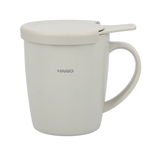 【HARIO】茶&咖啡兩用陶瓷塗層保溫杯 300ml 米灰 海軍藍 櫻花粉 TCM-300