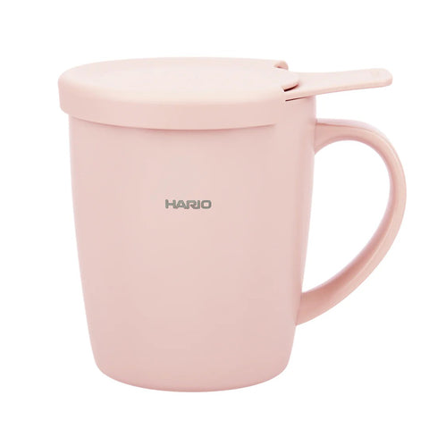 【HARIO】茶&咖啡兩用陶瓷塗層保溫杯 300ml 米灰 海軍藍 櫻花粉 TCM-300