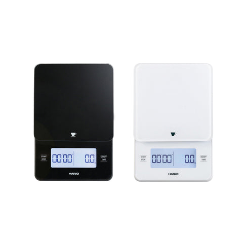 【HARIO】咖啡師玻璃電子秤 2000g/0.5g 黑色/白色《加價購限定賣場》