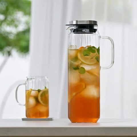 【HARIO】清透玻光冷水壺 750ml(WJCA-750-HSV)/1300ml(WJCA-1300-HSV)