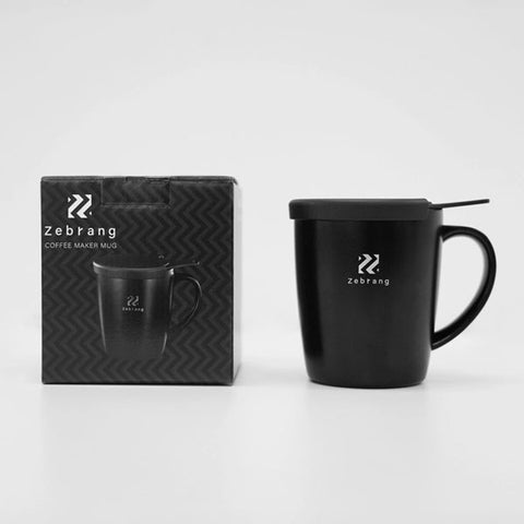 【HARIO】Zebrang 沖泡保溫馬克杯 300ml 陶瓷塗層 保溫杯 咖啡杯 ZB-SMCM-300B