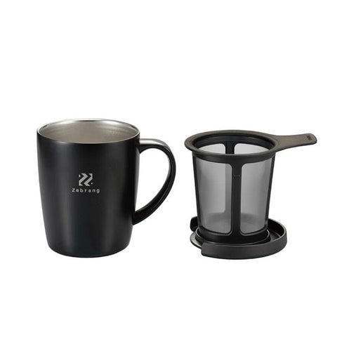 【HARIO】Zebrang 沖泡保溫馬克杯 300ml 陶瓷塗層 保溫杯 咖啡杯 ZB-SMCM-300B