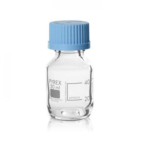 【PYREX】GL45血清瓶藍蓋 寬口/ 廣口玻璃水瓶/環保水瓶 - 德記生活