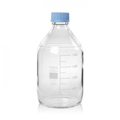 【PYREX】GL45血清瓶藍蓋 寬口/ 廣口玻璃水瓶/環保水瓶 - 德記生活