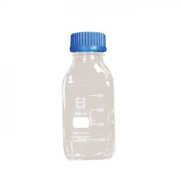【德國SCHOTT DURAN】GL45方形血清瓶 寬口/ 廣口玻璃水瓶/環保水瓶 密封罐 玻璃保鮮罐 - 德記生活