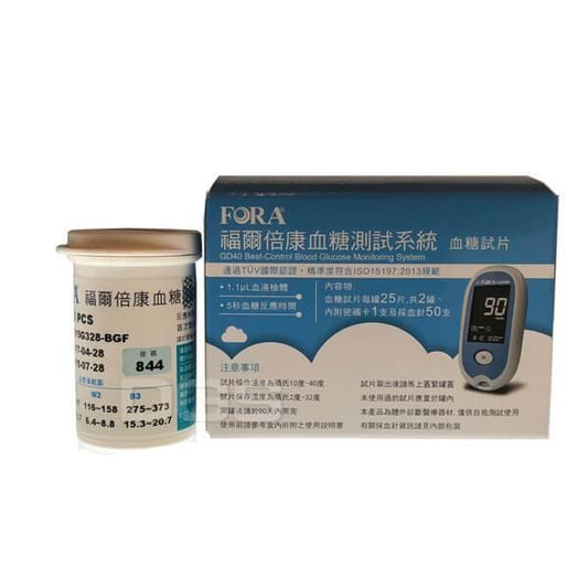 【FORA 福爾】倍康藍芽血糖機試紙 TD-4272B - 德記生活